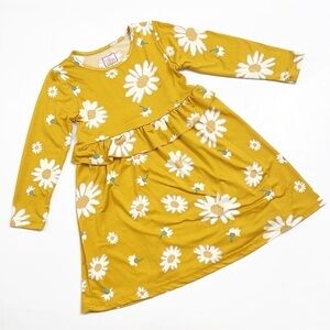 Just Lizzy toddler girls floral print long sleeve dress